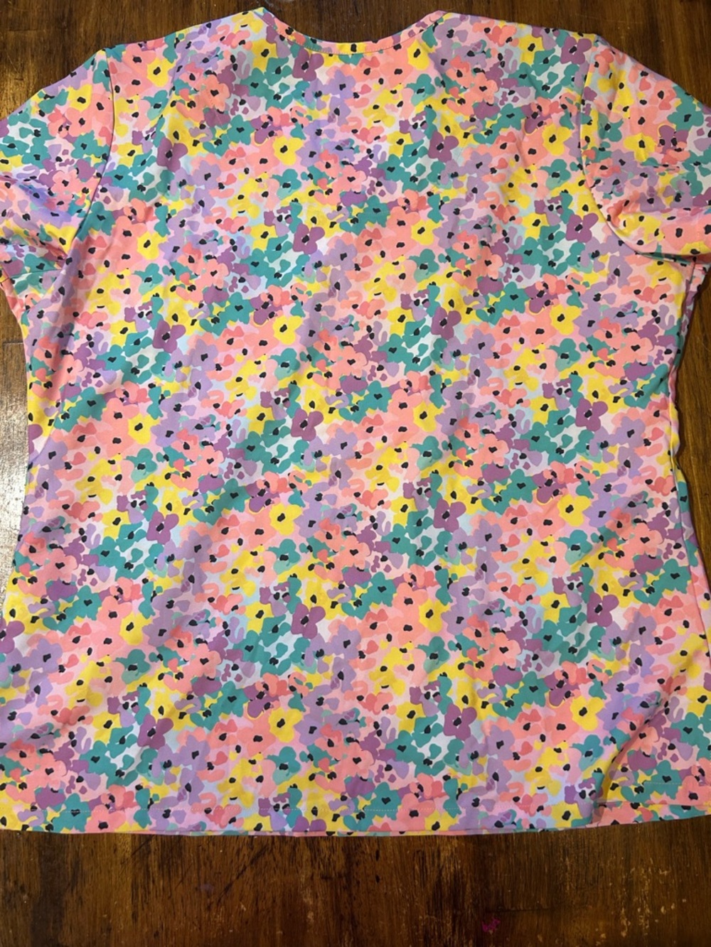 Ava Therese by Zavate Apparel Colorful Scrub Top - Picture 3 of 3